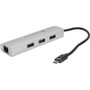 Comprehensive Connectivity USB31-3HUB-RJ45 - USB 3.1 Type-C Cable Adapter Hub 3X 3.0 USB Ports 1x RJ45