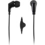 Cyber Acoustics ACM-60B - Black Ear-Bud with Volume Control Poly-Bag In-Ear Style Gel Ear Plug