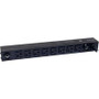 CyberPower PDU30BT8F8R - 30A Basic PDU 1U 16 Out 5-20R 120V 8F / 8R Out L5-30P 12FT Cord