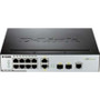 D-Link Systems DGS-3000-10TC - Managed 8-Port 10/100/1000 L2 Switch with 2 1000BASE-T/SFP Combo Ports