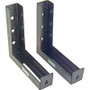 Elite Screens ZVMAXLB6-B - Pair 6 inch Black L Bracket Mounts for Wall or Ceiling Screens