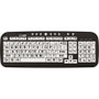 ErgoGuys CD1043 - Ezsee Low Vision Keyboard Large Black Print White Keys
