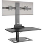 Ergotech Group FDM-STAND-2 - Freedom Stand Dual Monitors Sit-Stand Supports 1-30 Lbs Black