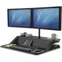 Fellowes 7901 - 0007901 Lotus Sit Stand Workstation Black