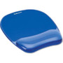 Fellowes 91141 - Gel Wrist Rest & Mouse Pad - Crystals/Blue