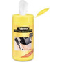 Fellowes 99722 - Telephone Cleaning Wipes 100 Pre-moistened Wipes Tub