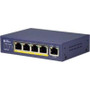freedom9 SG4P1AT - 5 Port 10/100/1000 Mbps Gigabit Ethernet Desktop or Wall Mountable Switch Switch