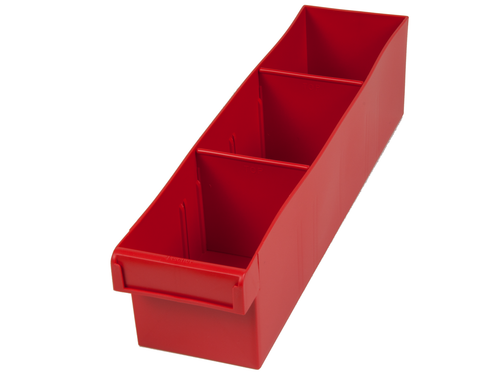 1H-002 Fischer Plastic Spare Parts Tray Red