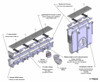 8.03" to 8.37" DS-103 Dura Slope Trench Drain System