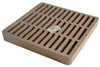 NDS Square Plastic Grate for 9" Basin - Sand (Each) 999S