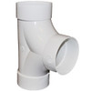 6" x 6" x 6" PVC SDR35 Solvent Weld 2 Way Cleanout Tee (S x S x S)