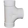 6" x 6" x 6" PVC SDR35 Solvent Weld 2 Way Cleanout Tee (S x S x S)