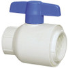 PVC   3/4" White PVC Utility Ball Valve (Threaded)