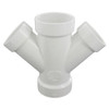 6" x 6" x 4" x 4" PVC DWV Double Wye (S x S x S x S)