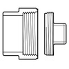 12" PVC DWV Cleanout Adapter & HDPE Plug (Sp x FPT)