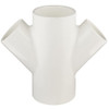3" x 3" x 2" x 2" PVC Schedule 40 Double Wye (S x S x S x S)