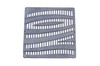 NDS Square Decorative Wave Cast Iron Grate for 12" Basin 1224CI