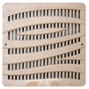 NDS Square Decorative Wave Grate for 12" Basin - Sand (Each) 1224S