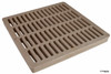 NDS Square Plastic Grate for 12" Basin - Sand (Box of 8)