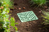 NDS Square Decorative Botanical Grate for 12" Basin - Green (Box of 8)