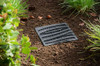 NDS Square Decorative Wave Grate for 12" Basin - Black (Box of 8)