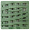 NDS Square Decorative Wave Grate for 12" Basin - Green (Box of 8)
