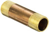 1" x 6" Brass Nipple (MPT x MPT)