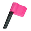4" x 5" Marking Flags Fluorescent Pink - 30" Wire Staff (100)