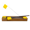 4" x 5" Marking Flags Yellow - 30" Wire Staff (100)