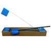 4" x 5" Marking Flags Blue - 30" Wire Staff (1000)