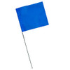 4" x 5" Marking Flags Blue - 30" Wire Staff (1000)
