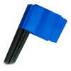 4" x 5" Marking Flags Blue - 30" Wire Staff (100)