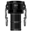 1 1/2" Part C, Polypropylene Coupler x Hose Shank