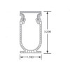 Stegmeier Treadmaster Commercial Drain (Bronze) 10'