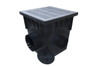 NDS 18" Four Hole Catch Basin Kit w/ Gray Grate