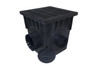 NDS 18" Four Hole Catch Basin Kit w/ Black Grate
