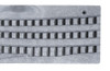 NDS Spee-D Channel Decorative Wave Grate - Gray (Each) 253GY