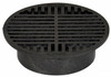 NDS  8" Round Grate for 6" Pipe or Basin - Black (Each) 10