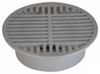 NDS  8" Round Grate for 6" Pipe or Basin - Gray (Each) 30