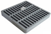 NDS Square Plastic Grate for 9" Basin - Gray (Each) 999