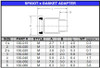 6" PVC IPS Gasket Joint Spigot Adapter (G x Spigot)