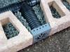 Decorative Retaining Wall Drain 5" x 5" (Black Iron)