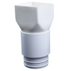 PVC 4" x 5" x 4" Corrugated Downspout Adapter Kit (Centered)