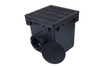 NDS 12" Three Hole Catch Basin Kit w/ Black Grate