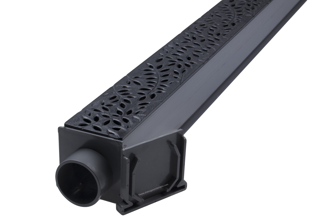 NDS Mini Channel Drain Kit (Black Botanical) 500 554 - The