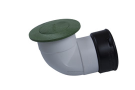 6" NDS Pop-Up Emitter with Elbow & Corrugated Adapter (Green) (Each) 624