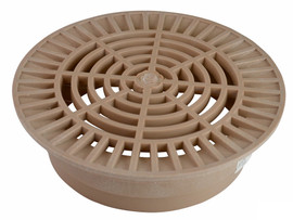 NDS 10" Round Grate for 8" Pipe - Sand (Each) 1060S