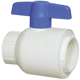 PVC  1" White Utility Ball Valve (Threaded)