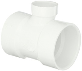 3" x 3" x 1 1/2" PVC DWV Sanitary Tee (S x S x S)