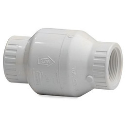 White PVC 1 1/2" Swing Check Valve (FPT x FPT)